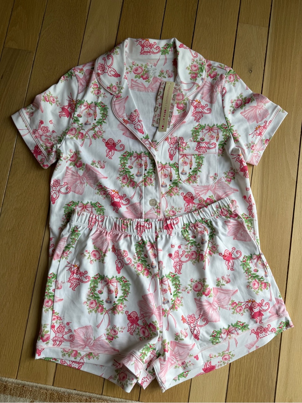 Roller Rabbit x Loveshackfancy Short Pajama Set